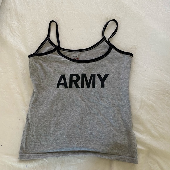 ARMY CROPPED TANK TOP - Picture 2 of 3